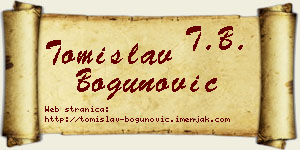 Tomislav Bogunović vizit kartica